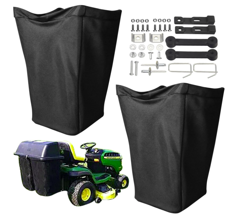 MWEDP 2 Set of AM122416 Grass Bag, with John Deere AM101602 Grass Bags, Fits ...