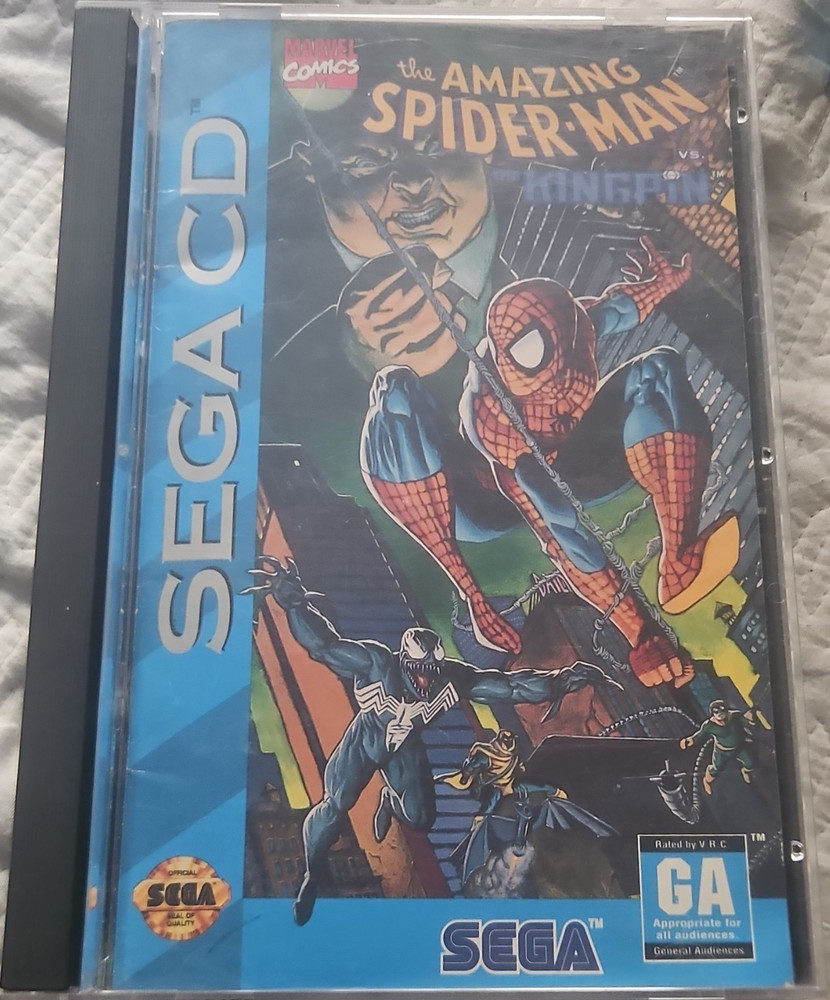 SEGA Spider-Man vs. The Kingpin Sega CD QSound Manual 1993 NTSC-U/C