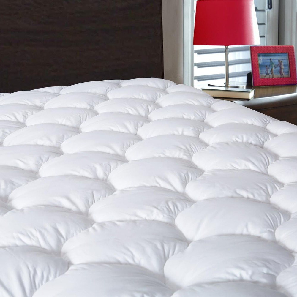 Mattress Pad Queen Size, Quilted Fitted Mattress Cover, Pillow Top with Fluff...
