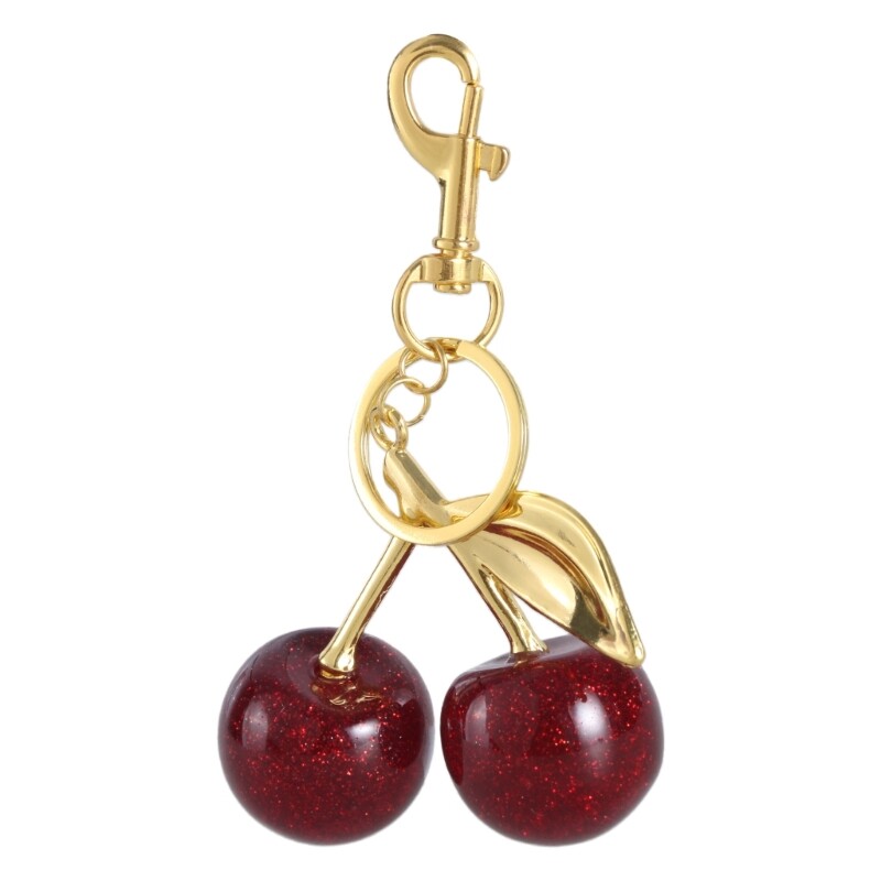 Stylish Cherry Keyring Accessory Cherry Pendant Keyrings Bag Charm