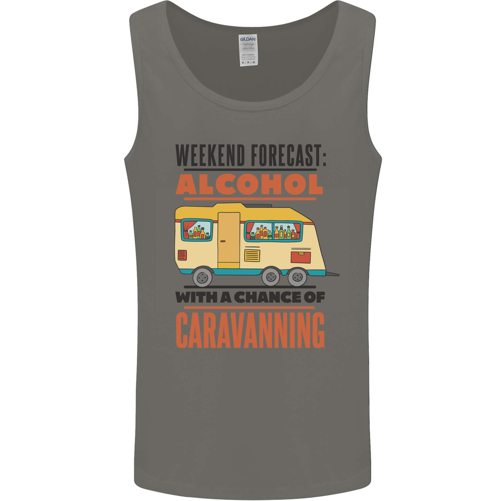 Funny Alcohol Caravanning Caravan Beer Mens Vest Tank Top