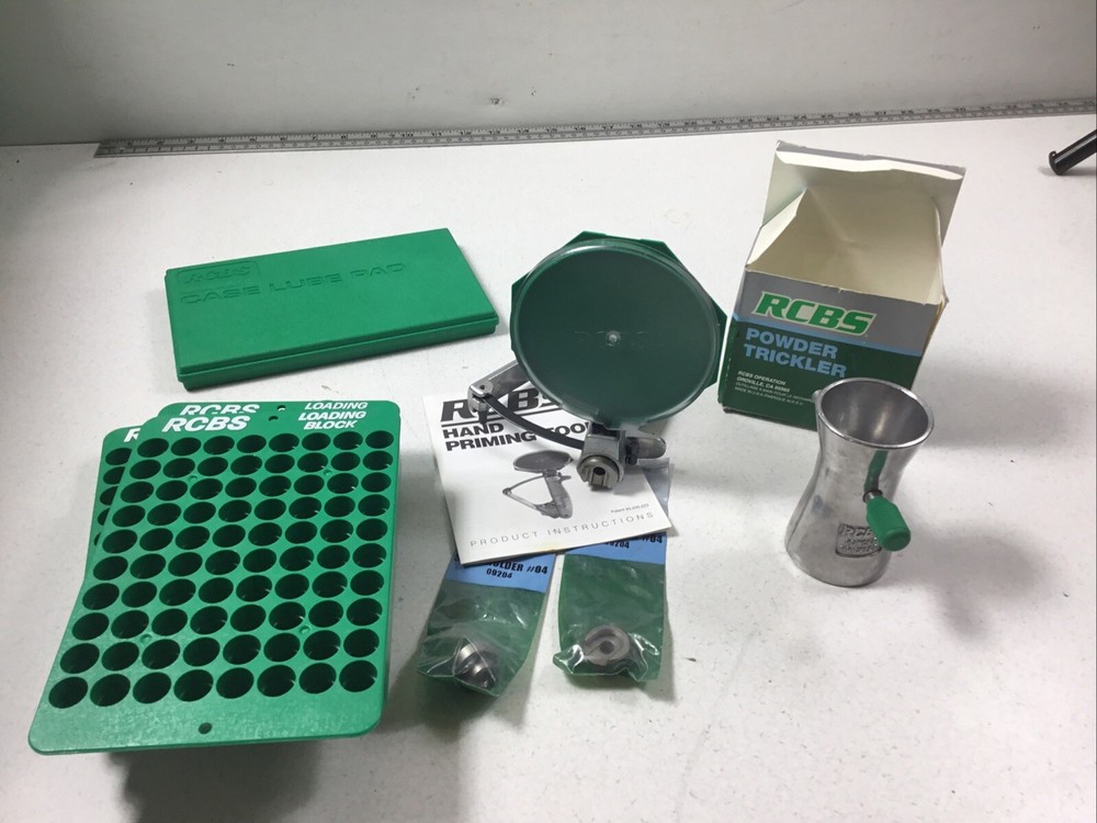 RCBS Reloading Powder Trickler Hand Priming Tool Loading Shell Blocks #04 Holder