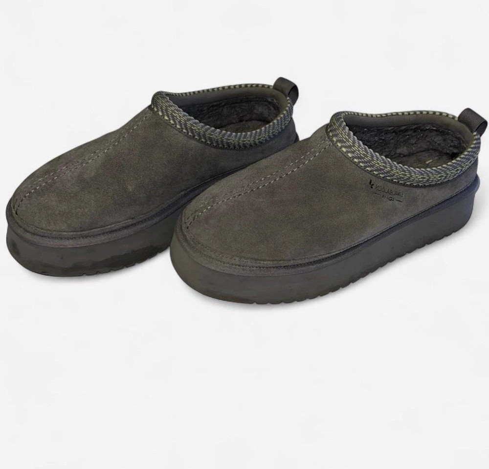 Koolaburra by UGG | Grey Suede Platform Slippers | Size 11 | Cozy House Shoes