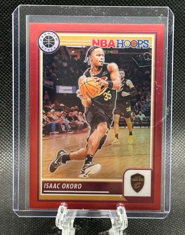 2023-24 Panini Premium Stock Isaac Okoro #276 Red Prizm /275 Cleveland Cavaliers