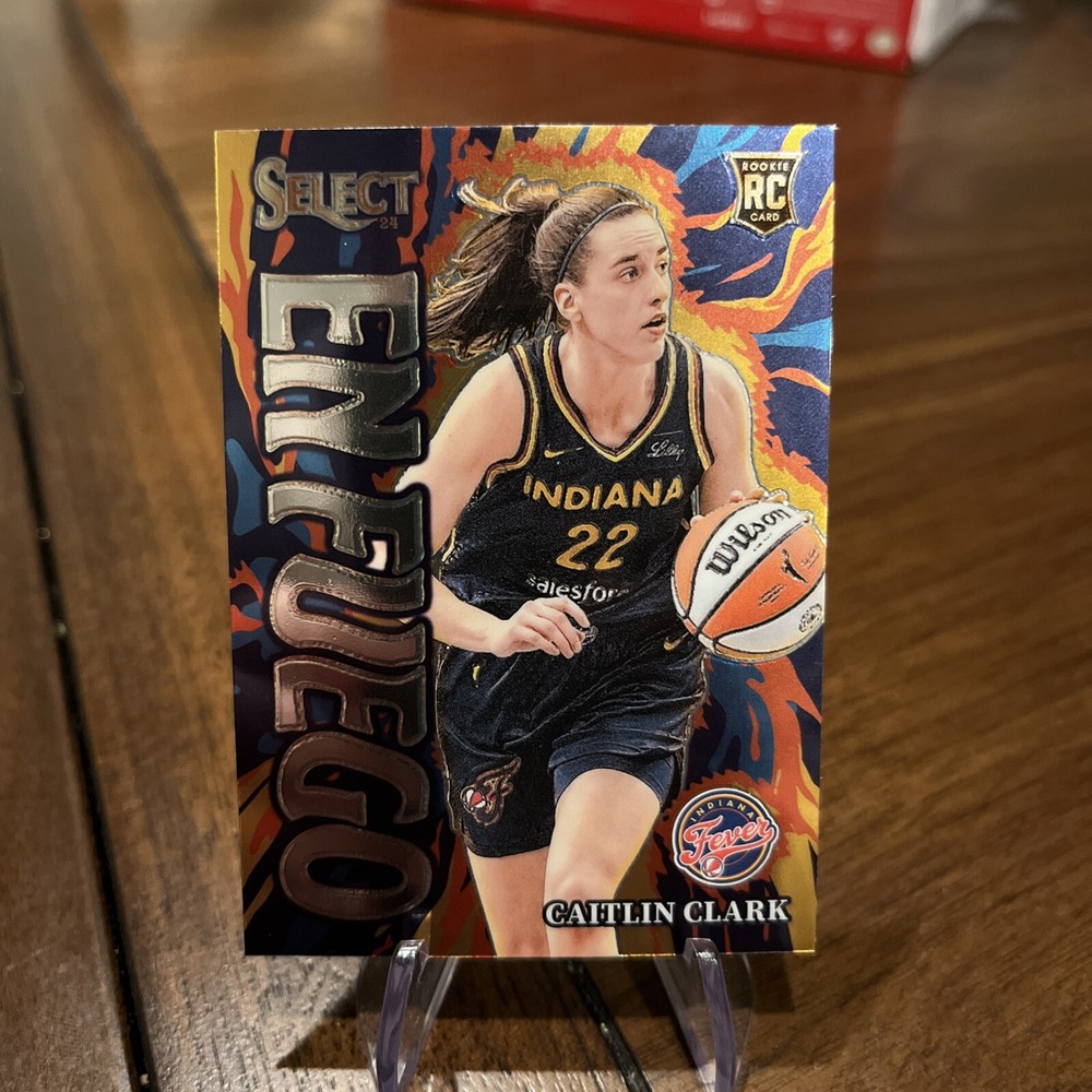 2024 Panini Select WNBA Caitlin Clark En Fuego Rookie Card -#14 Fever RC