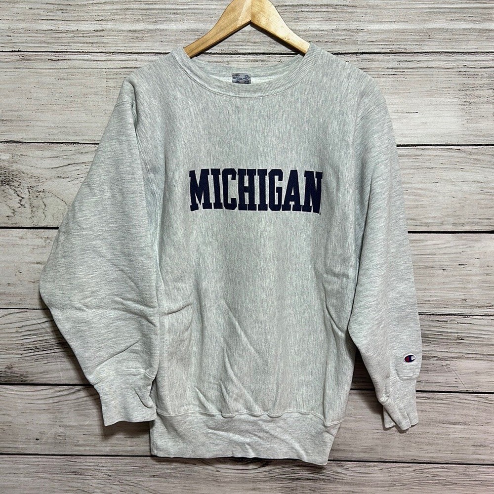 Vtg 90s Champion Reverse Weave Sweatshirt XL University Of Michigan Wolverines