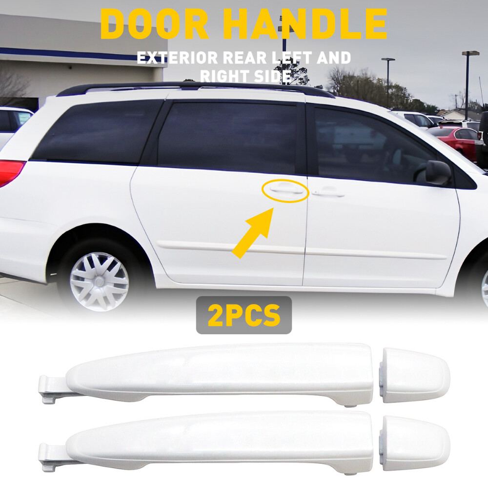 2 Pcs Rear Left Sliding Right Door Handle For Toyota Sienna 2004-2010 6921308020