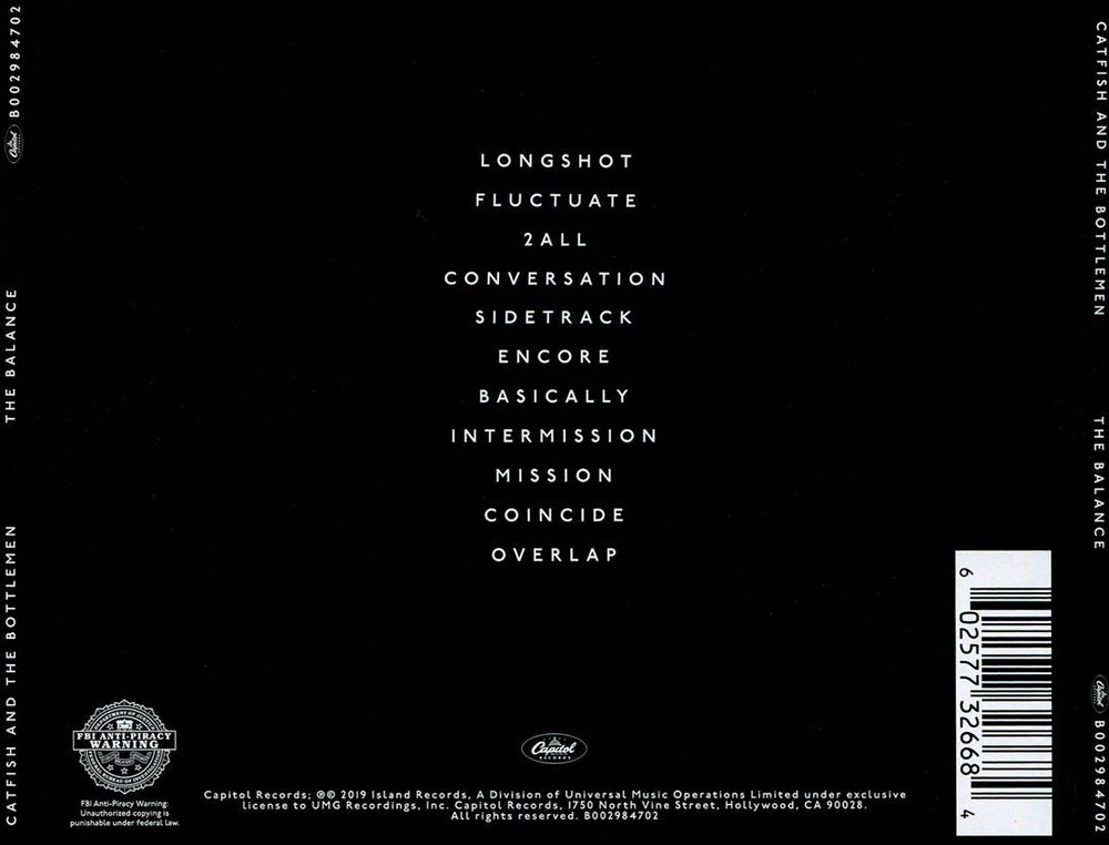 CATFISH AND THE BOTTLEMEN BALANCE NEW CD