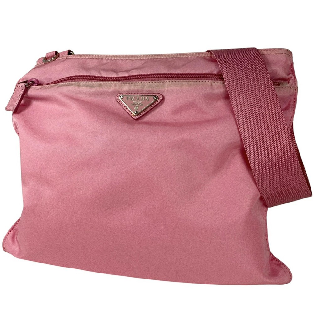RARE PRADA Logo Plate Shoulder Bag Crossbody Stock Clearance Sale