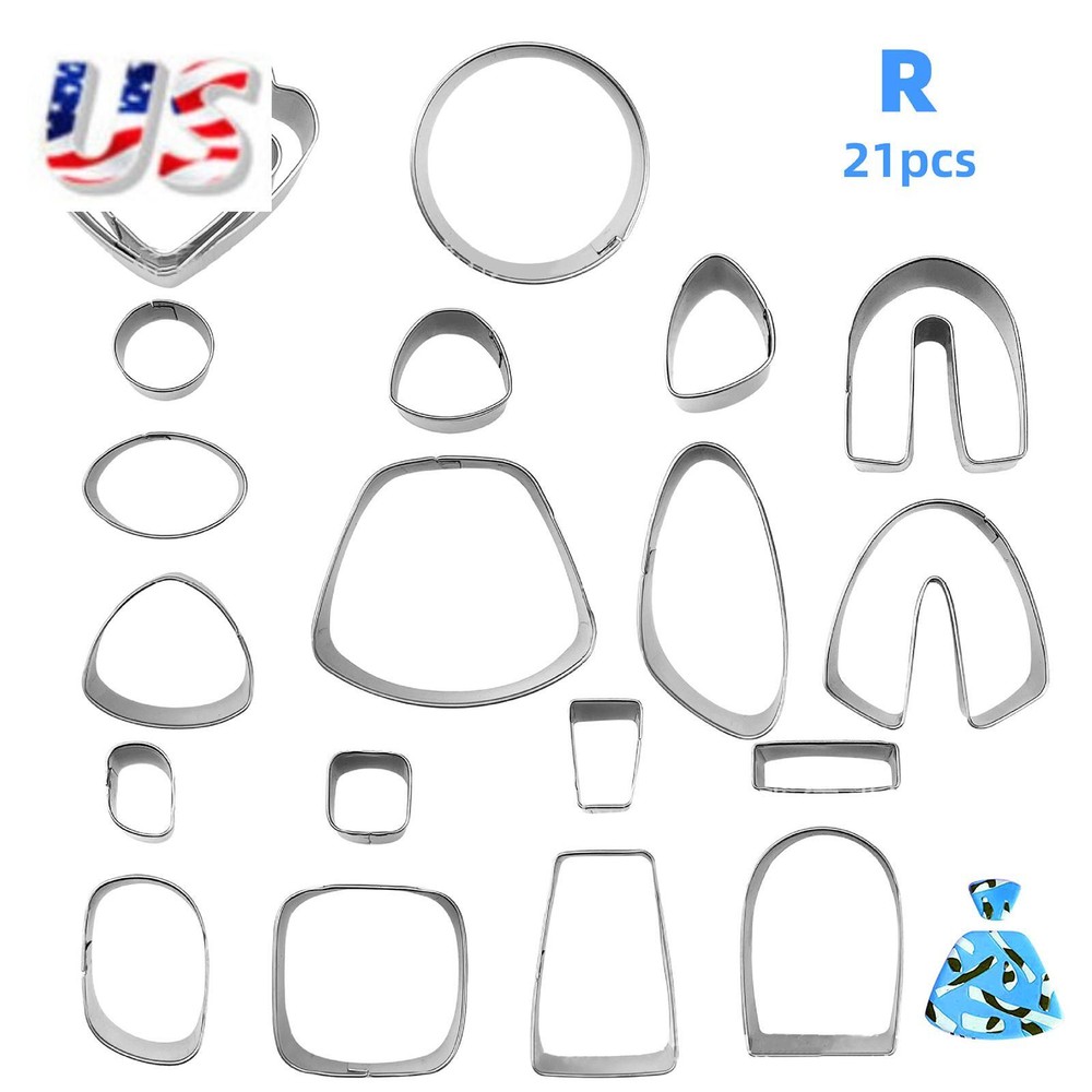 21PCS Polymer Clay Cutters Set for DIY Earrings and Jewelry Making