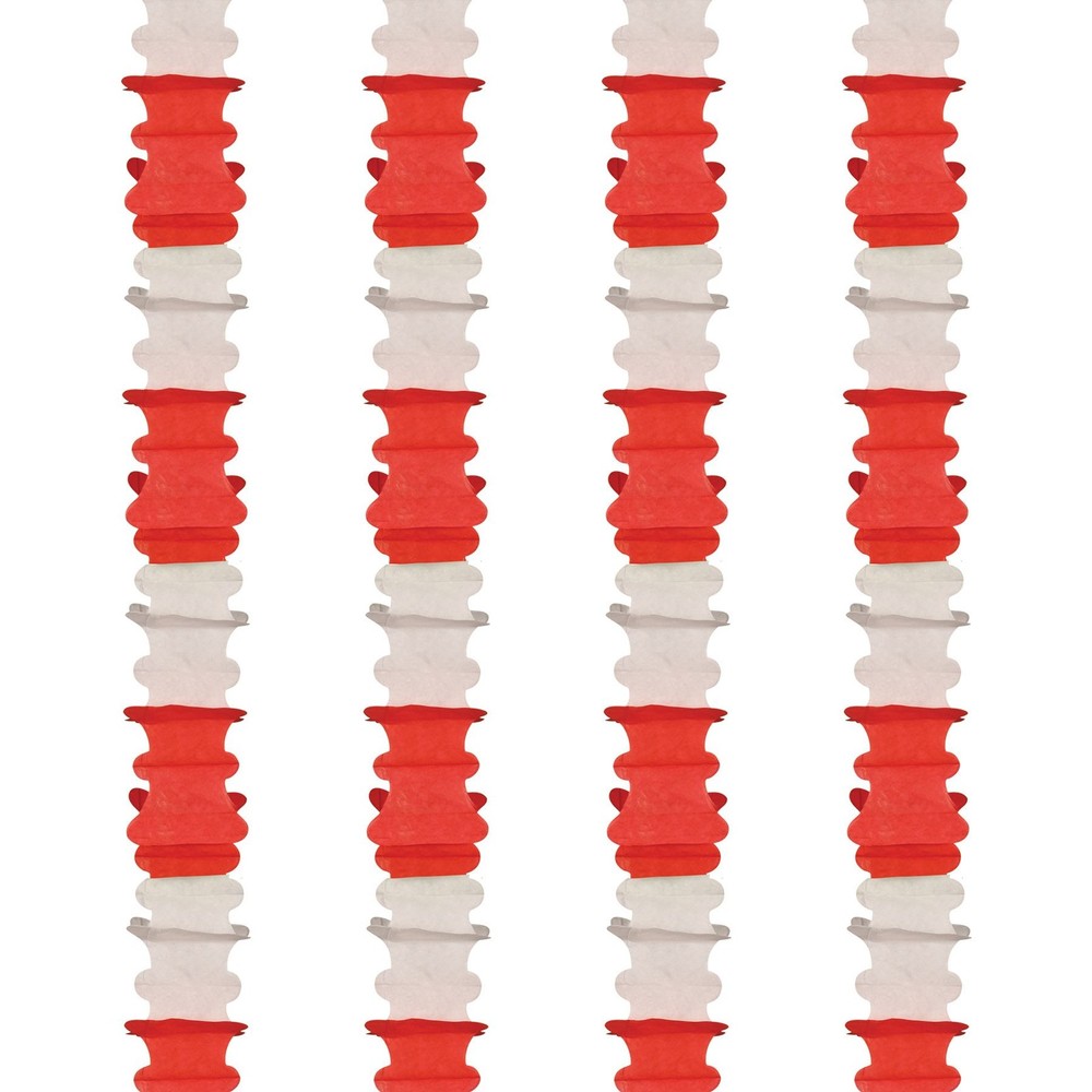Beistle Red and White Ceiling Drops - Valentine's Day Party Decorations
