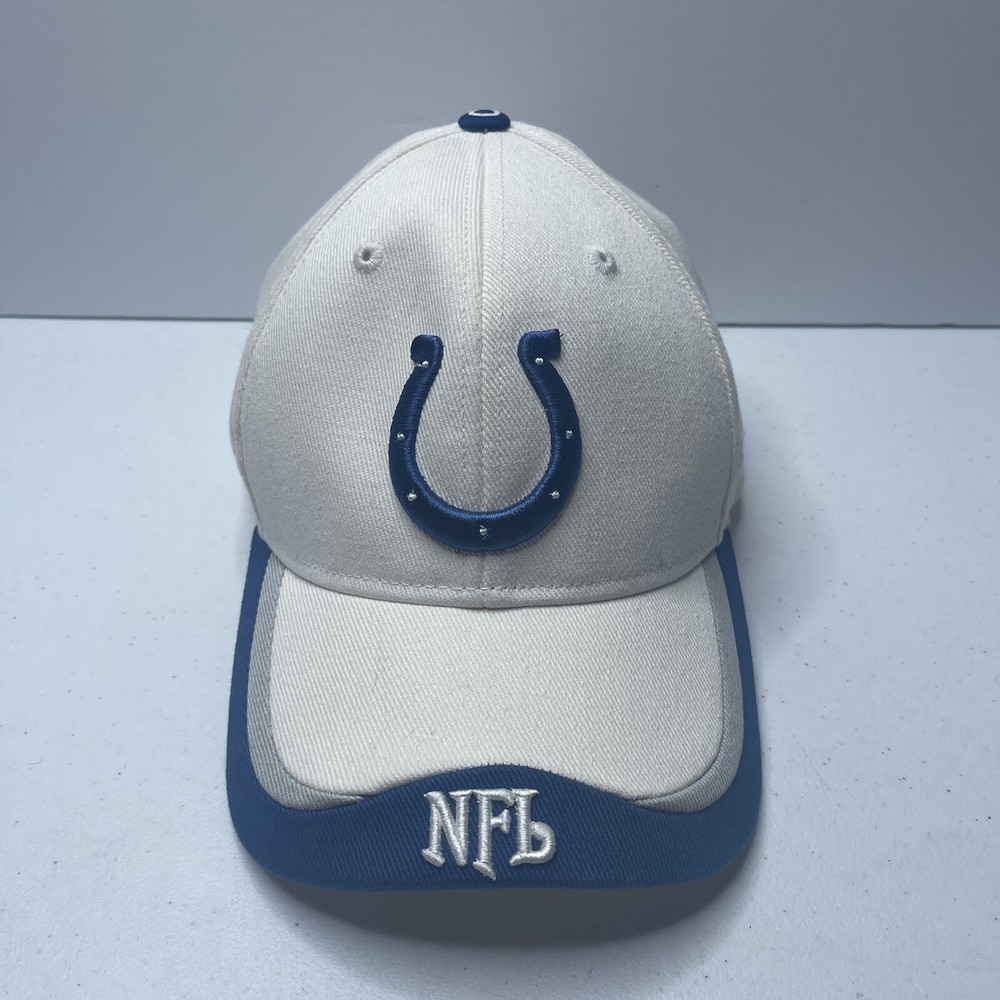 Indianapolis Colts Hat Football Strap Back NFL Team Apparel Blue White