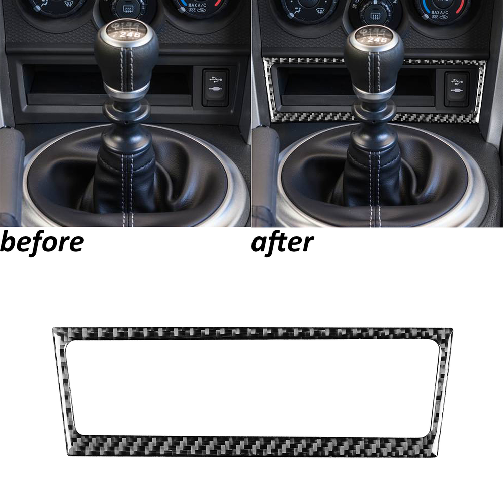 Real Carbon Fiber Center Console Storage Box Panel Trim for Subaru BRZ 86 2017-2019