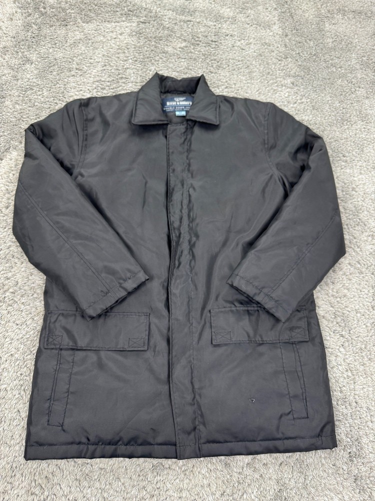 Steve Barrys Jacket Men Medium Bubble Double Down Goose Feather Chore Parka Coat