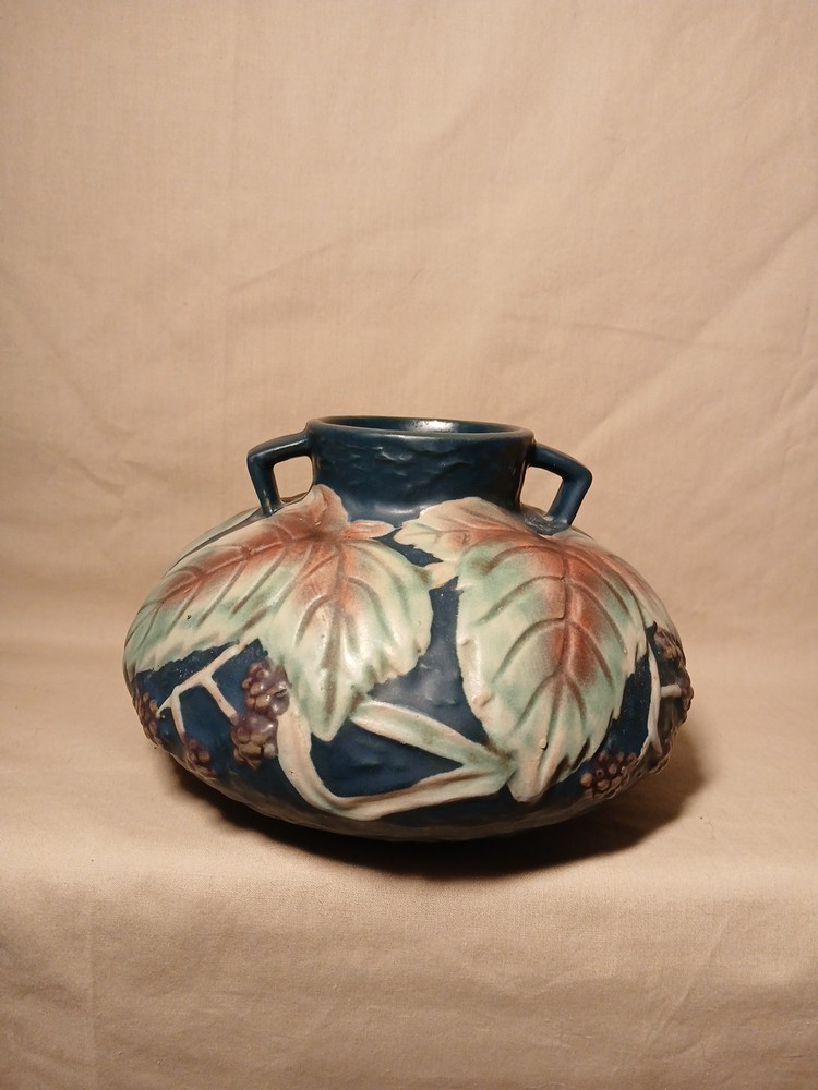 Vintage Reproduction Roseville Blackberry Squat Vase