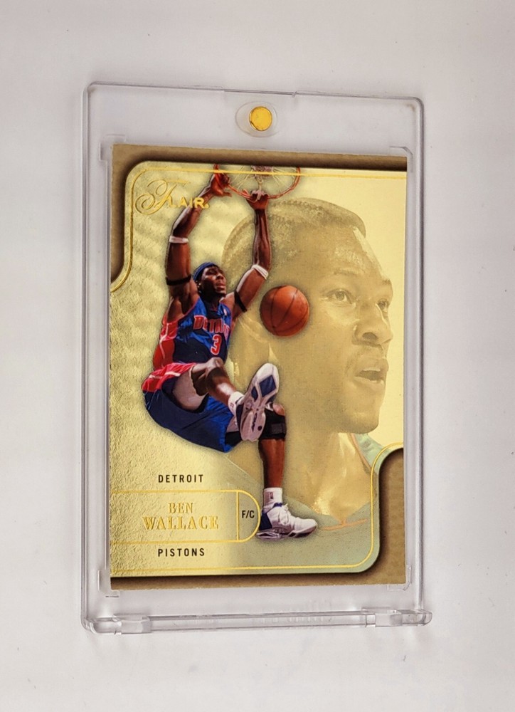 RARE GOLD FOIL PARALLEL ROW 1 SP 2003-04 Flair Ben Wallace #59 DETROIT PISTONS