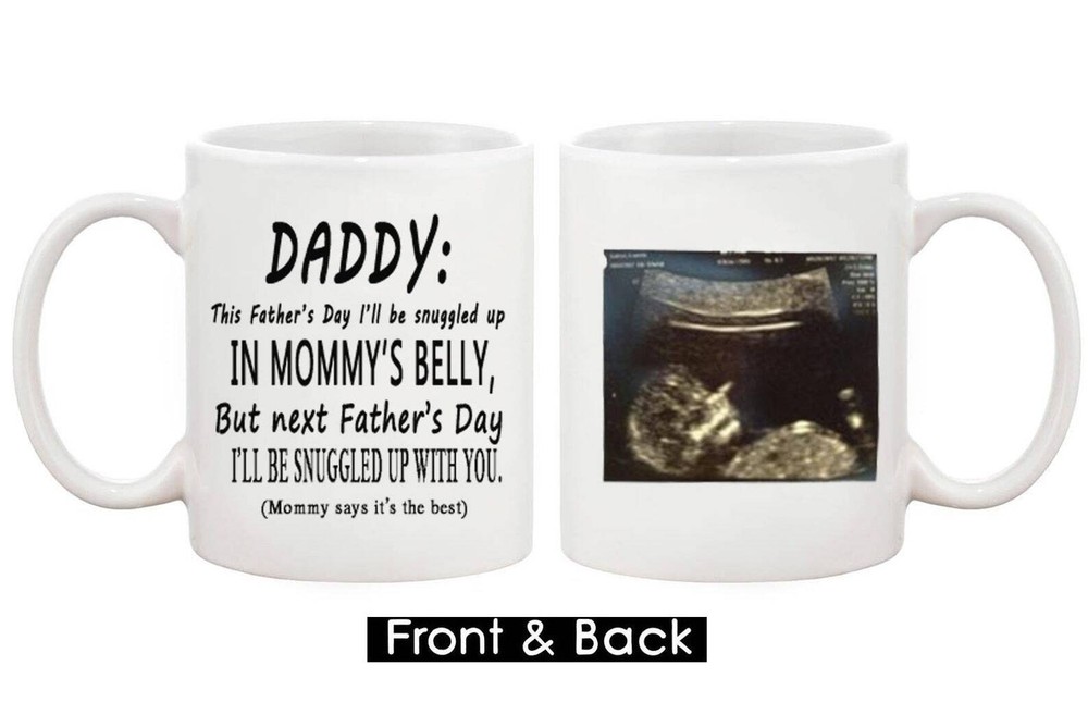 Double Sided Mug Father S Day Personalized Gift Dad To Be Gift Pregnancy Reveal
