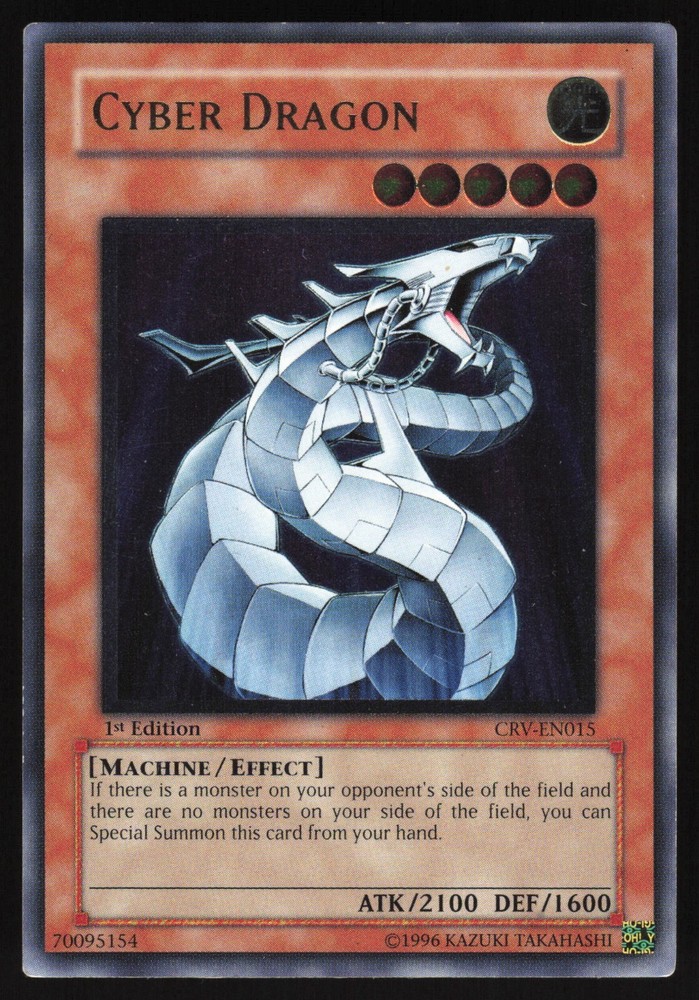 Cyber Dragon CRV-EN015 Ultimate Rare 1st Edition Yugioh Card