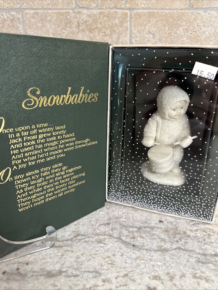 Dept 56 Snowbabies Winter Tales 1992 SHALL I PLAY FOR YOU 68209 Retired 1998