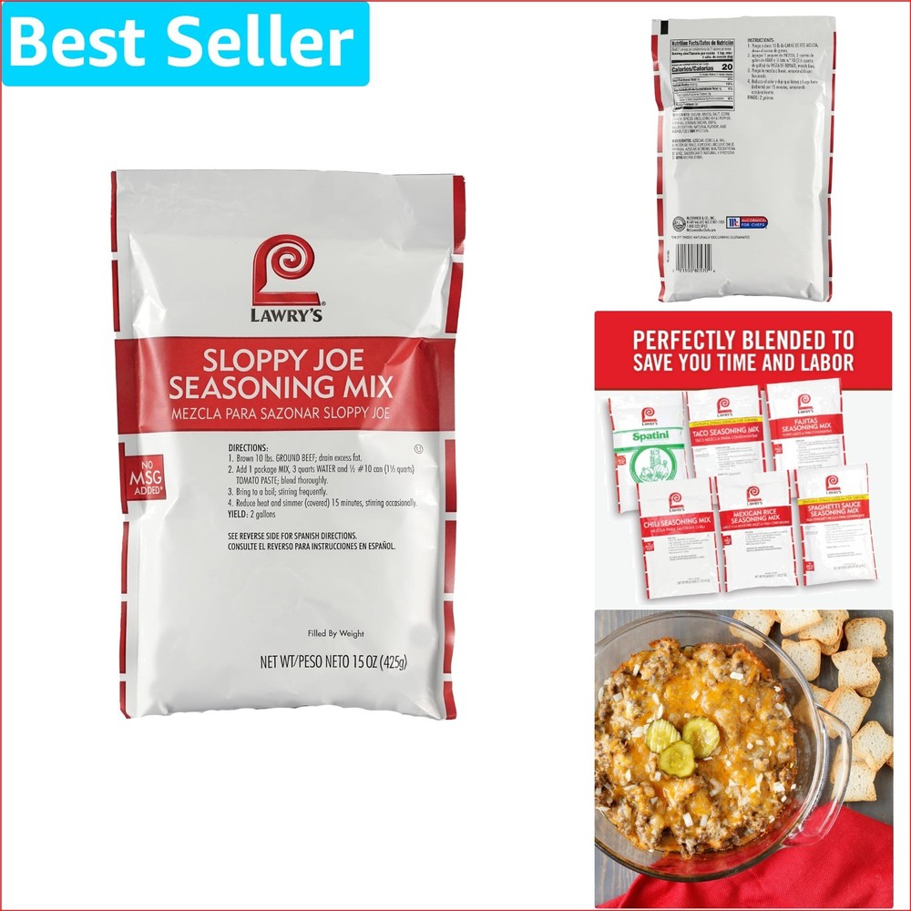 Sloppy Joe Seasoning Mix 15 oz - Kosher Versatile Meal Enhancer