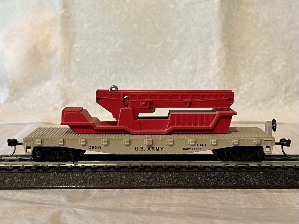 Lionel HO Scale US Army Rocket Launcher Flat Car USAX 0850 RTR with KDs Tuned Trucks Free Shipping