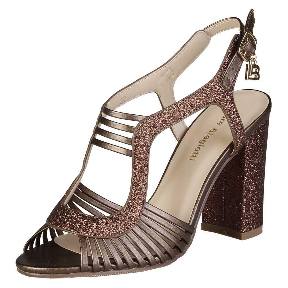 CLEARANCE SALE! Laura Biagiotti Style 402 – Bronze / Calf Colour Heels-image