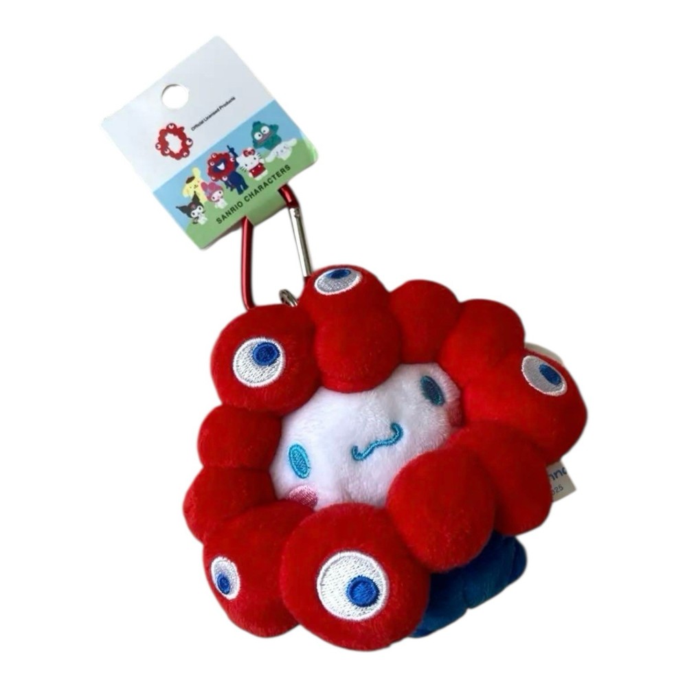 New Japan Expo 2025 Cinnamoroll Hello Kitty Sanrio Plush Keychain Red Osaka