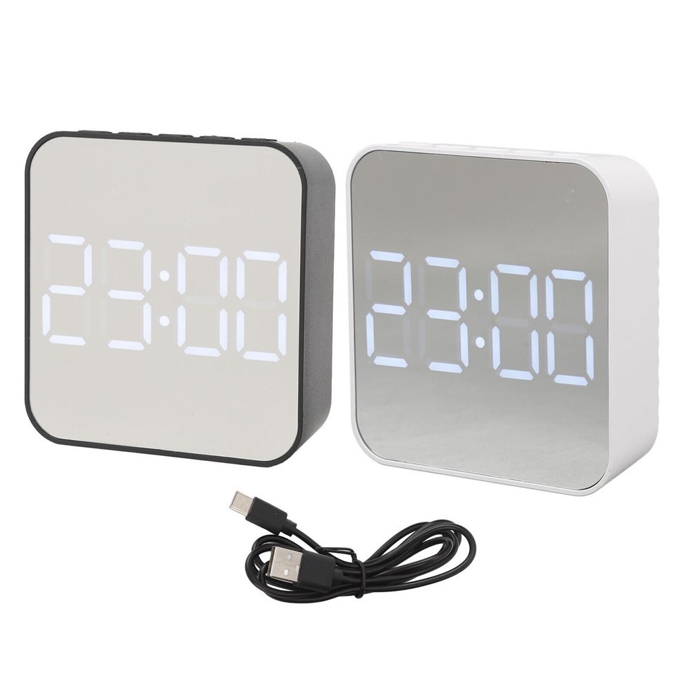 Multifunctional LED Digital Alarm Clock with Dual Alarms and Compact Design  