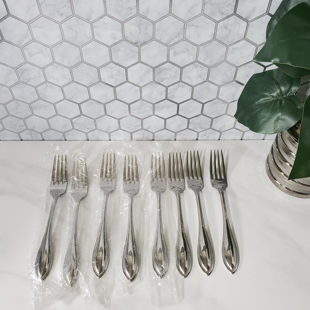 Oneida Arbor American Harmony Glossy Stainless Steel 7 3/8 Inch Flatware Forks