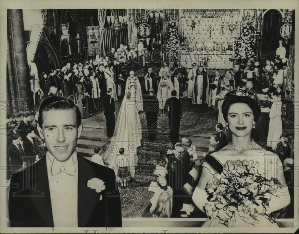 1960 Press Photo Anthony Armstrong Jones & Princess Margaret wedding photo