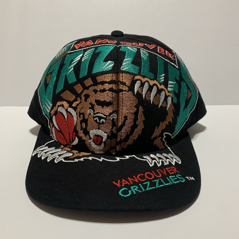 Custom Rare Vancouver Grizzlies Big Logo Snapback Customize
