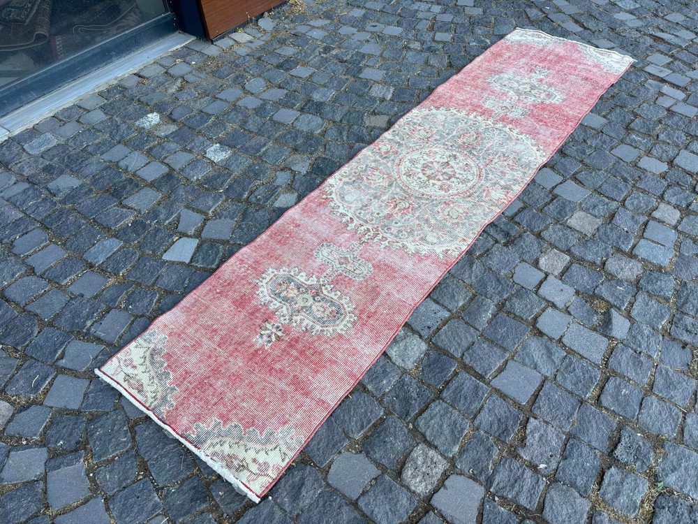 Bohemian rugs, Runner rug, Handmade, Turkish rug, Vintage, Wool | 2,0 x 8,6 ft
