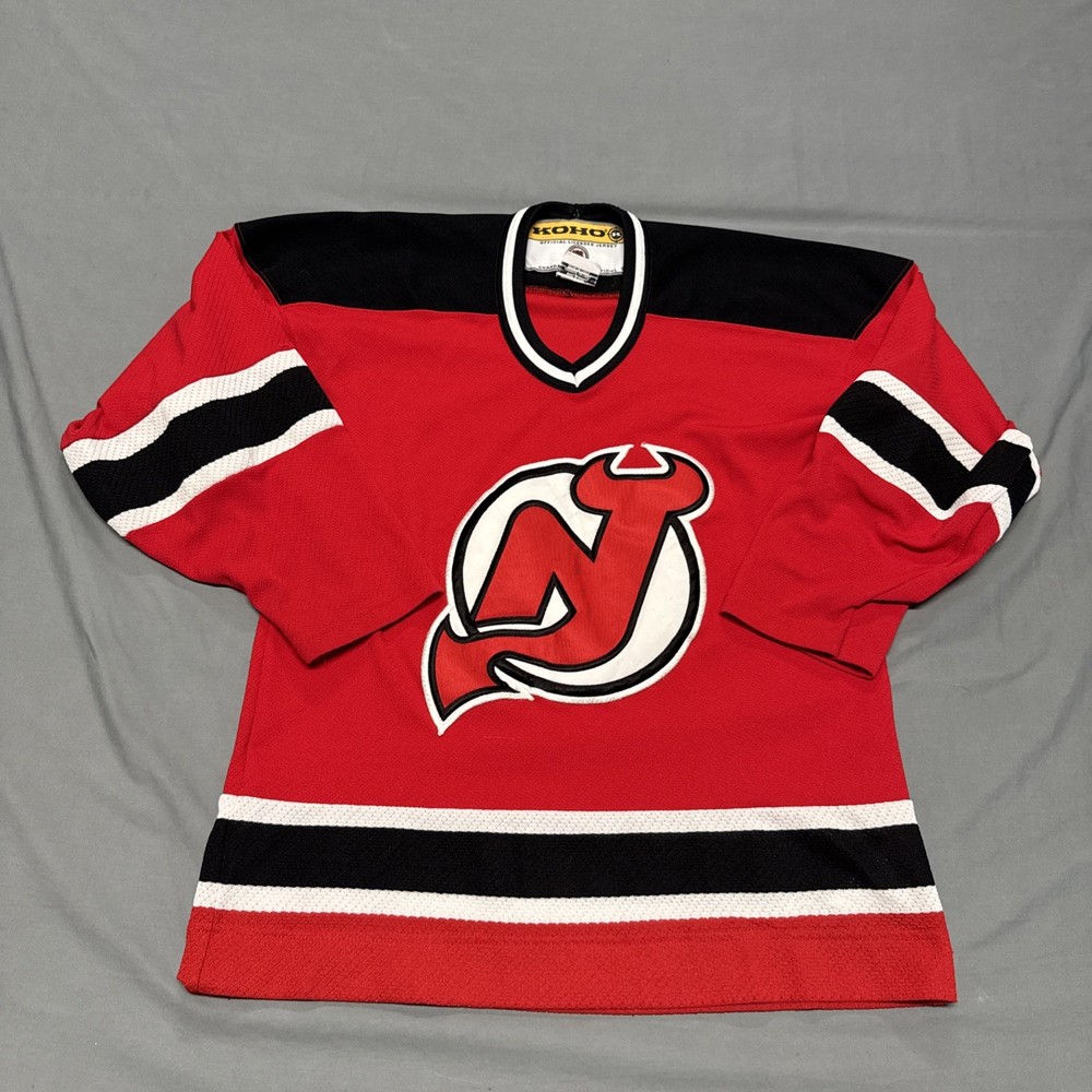 New Jersey Devils NHL Vintage KOHO Jersey Youth Size L/XL Red