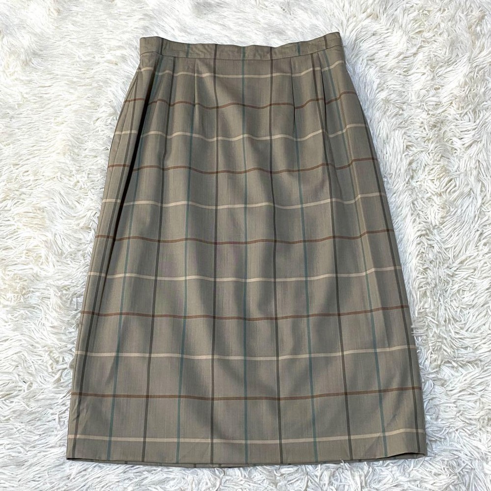 Burberry Vintage Check Skirt Ladies L Long