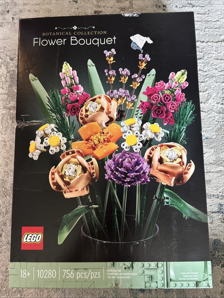 LEGO Botanicals Flower Bouquet Building Kit 10280 with Realistic Floral Design