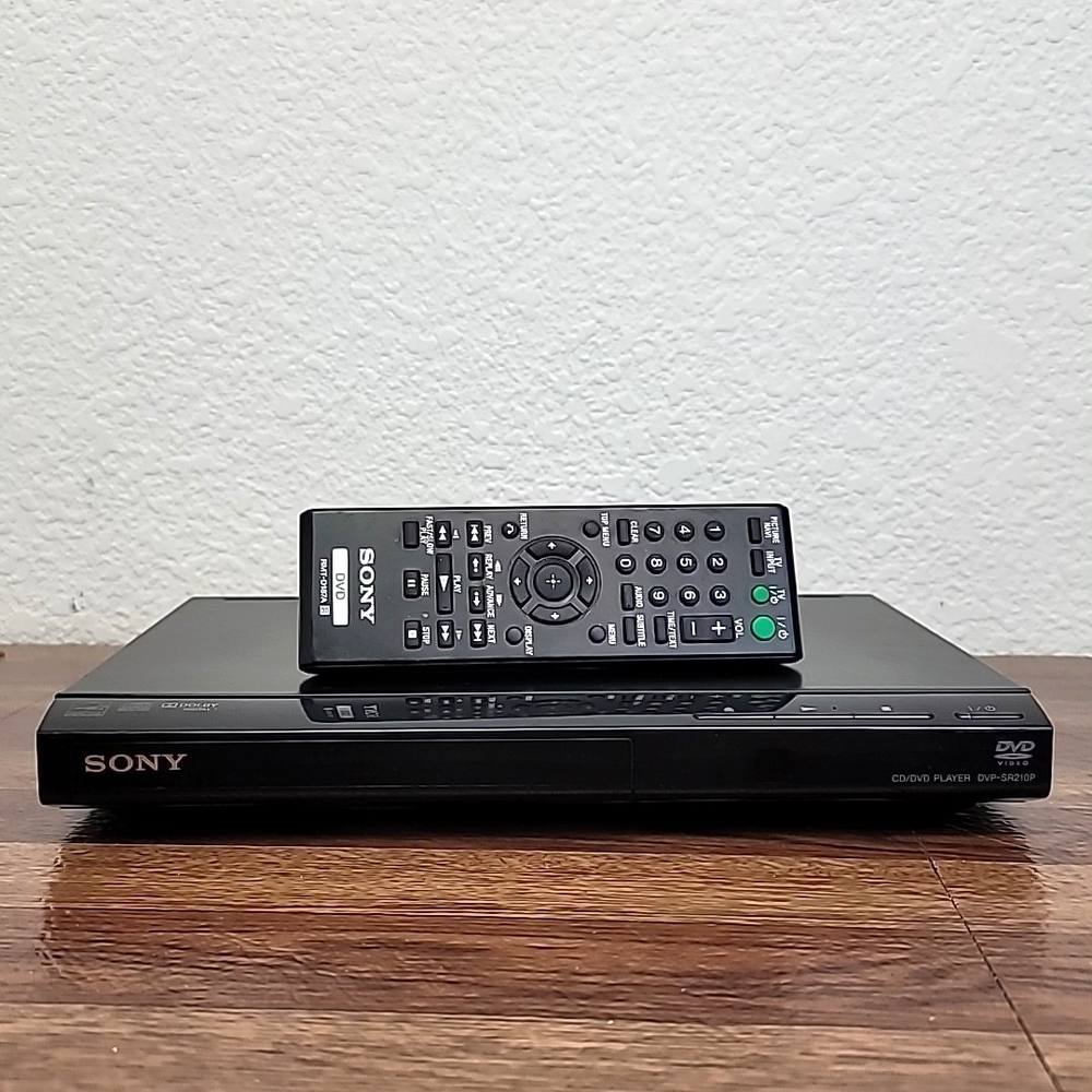 Sony DVP-SR210P DVD Player with Remote Compact Design Tested Working