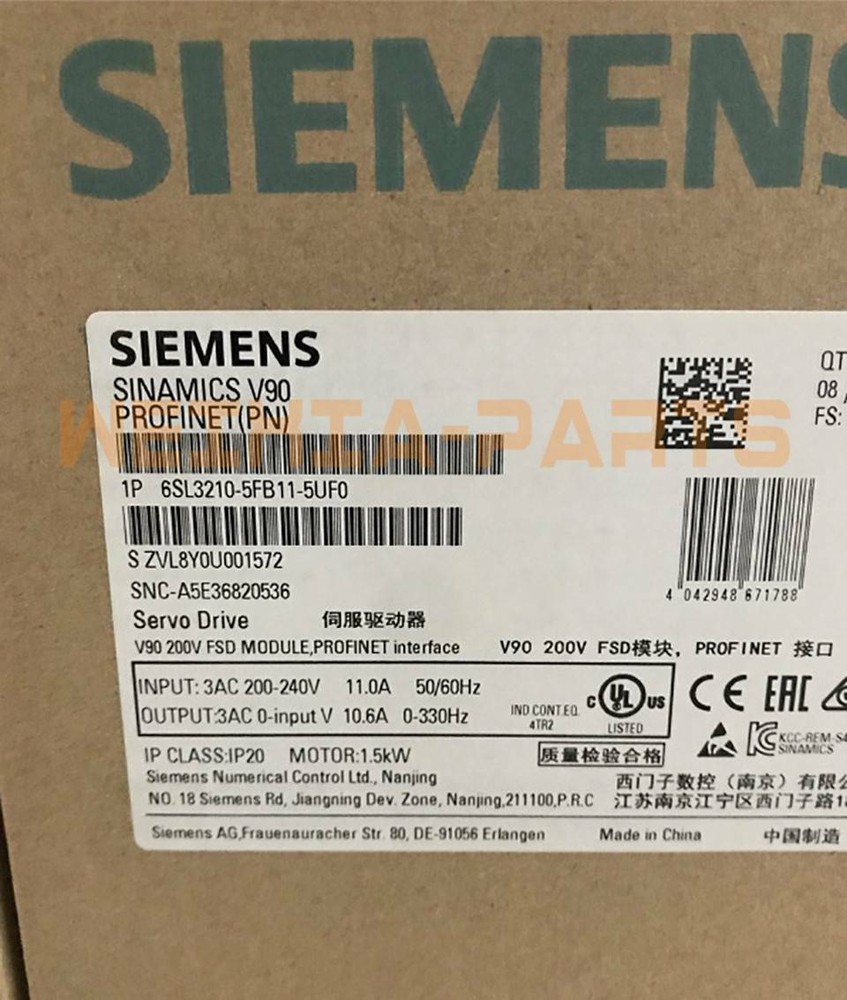 1PC NEW SIEMENS SERVO DRIVE 6SL3210-5FB11-5UF0 6SL3 210-5FB11-5UF0