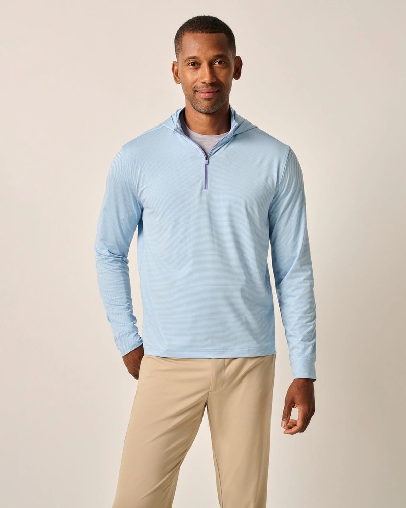 johnnie-O Hybrid Performance 1/4 Zip Hoodie Galaxy Size S