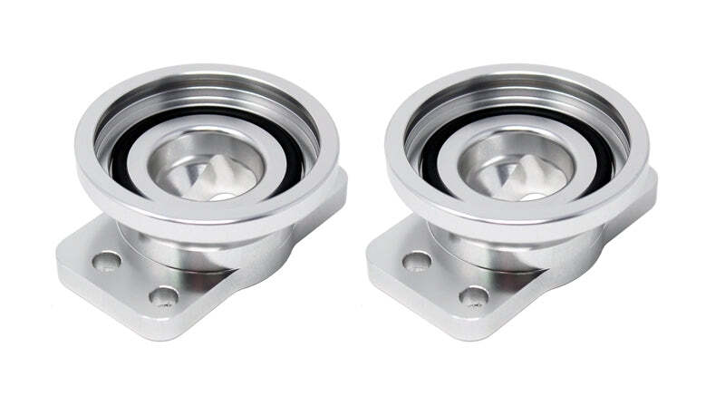 Torque Solution Dual HKS Blow Off Valve Adapter Fits 2018+ Kia Stinger 3.3T