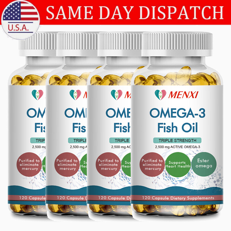 Omega 3 Fish Oil 2500mg High Strength EPA DHA for Joint Support