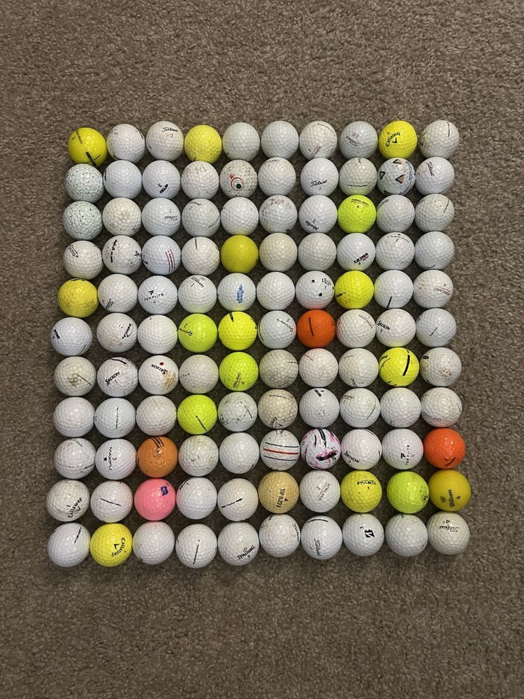 110 Used Golf Balls Mix - Titleist Callaway TaylorMade Srixon Vice