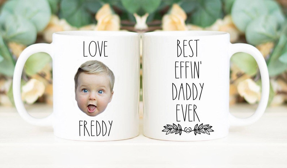 Best Effin' Daddy Ever Mug Father's Day Gift Personalized With Photo Of Kids