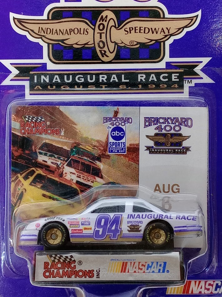 1994 Racing Champions NASCAR Brickyard 400 1:64 Die-Cast Inaugural Car