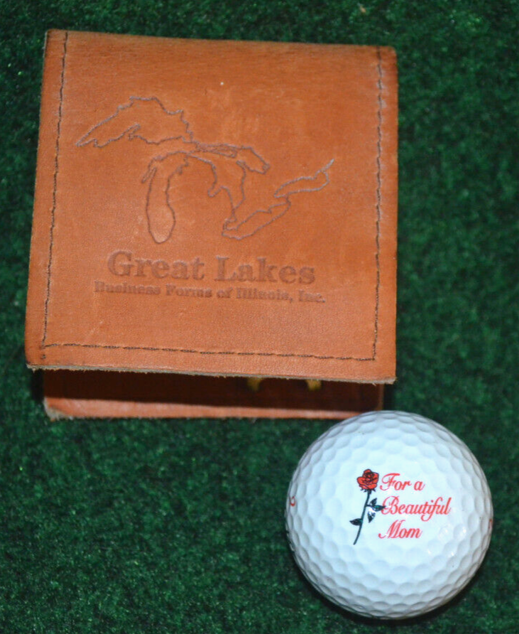 Mothers Day FOR A BEAUTIFUL MOM Golf Ball + Great Lakes Divot Spike Tool Case-image