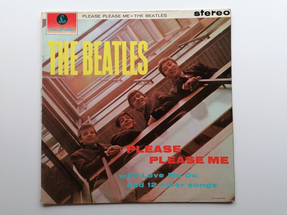 THE BEATLES ORIG 1963  PLEASE PLEASE ME U.K. STEREO  LP  G &  L SLEEVE