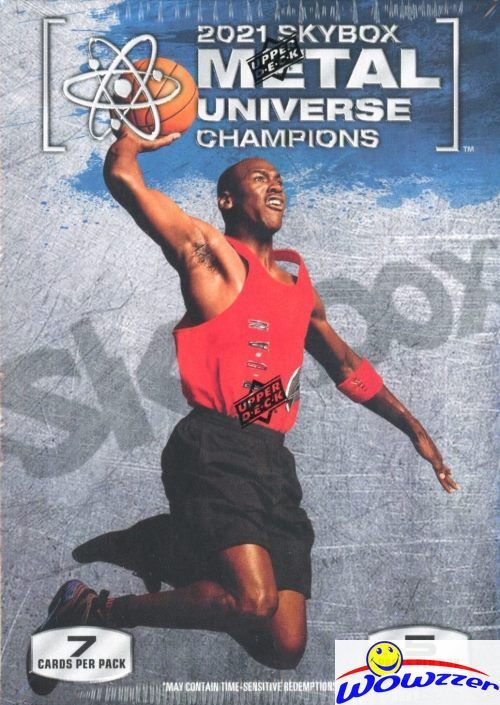 2021 UD Skybox Metal Universe Champions Factory Sealed Blaster Box-Jordan on Box
