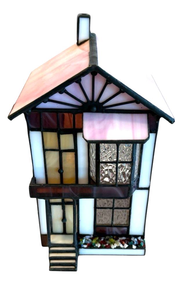 1993 J.N. Meyers Centuryville Stained Glass House Limited Edition No Light  