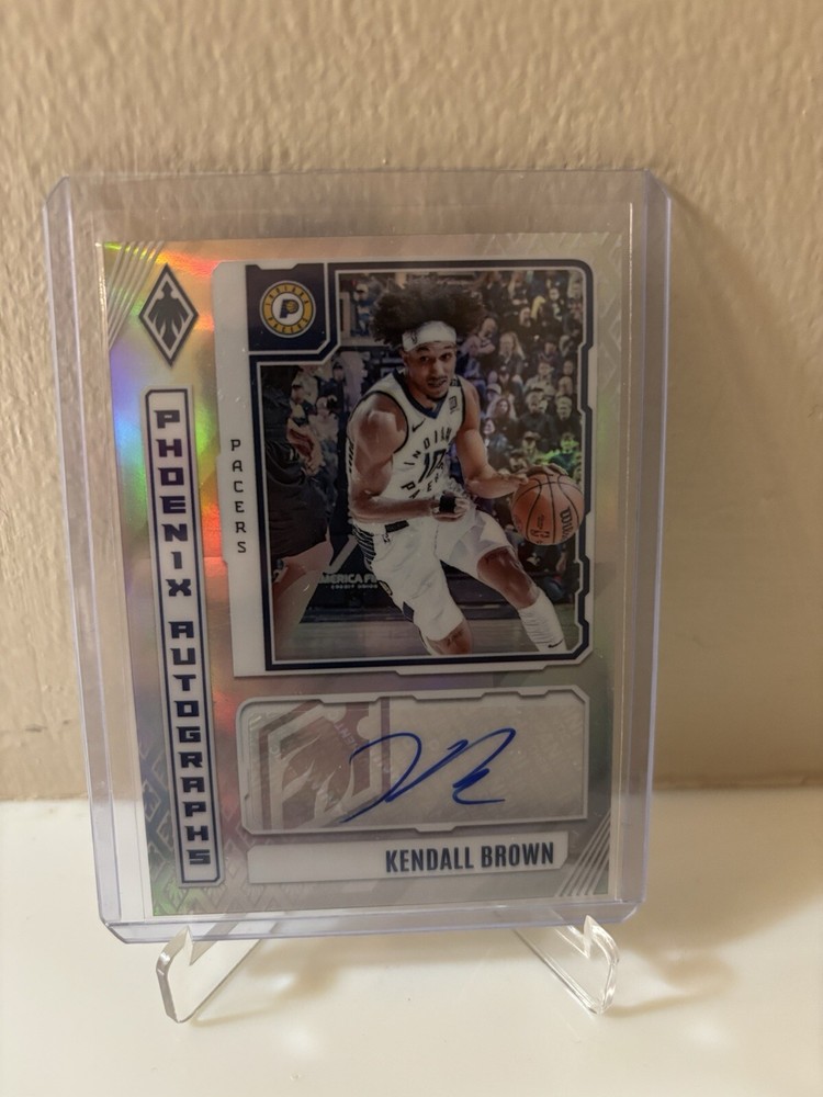 2023-24 Panini Phoenix Autographs KENDALL BROWN Silver Prizm Indiana Pacers