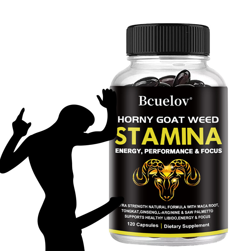 Horny Goat Weed for Men & Women-with Maca, Saw Palmetto, Ginseng, L-Arginine