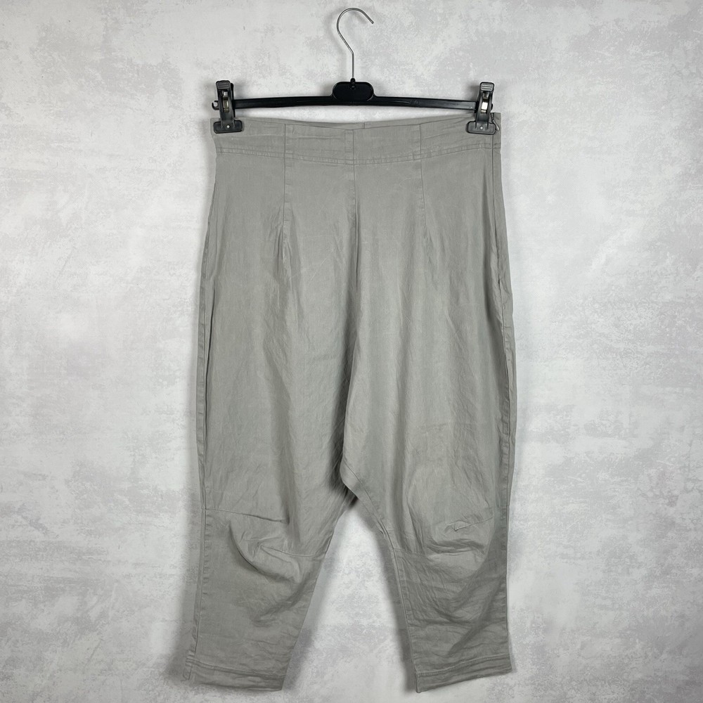Rundholz Black Label Linen Elastane Low Crotch Harem Cropped Pants Size M